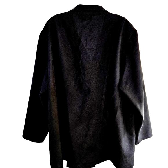 Allison Woods Women's Blazer 28W 28 W Black Plus Size 4X Coat Button Down Jacket - Picture 7 of 8